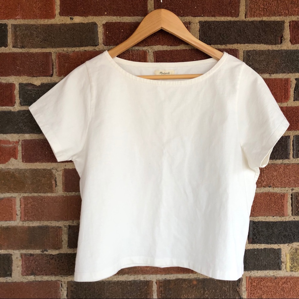 Madewell boxy crop top